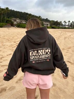 Dandy Worldwide 🩷 Heart on My Sleeve Oversized Lux Hoodie